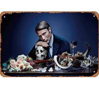 Hannibal Mads Mikkelsen TV Show Poster Metal Tin Sign 8x12 Inch Movies & TV Series Wall Decor