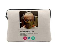 Hannibal Social Network Meeting Love 10 Inch Laptop Case with Printed in France Linen Look for Computer and Tablet