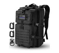 Hannibal Tactical 40L MOLLE Assault Pack, Tactical Backpack Military Army Camping Rucksack, 3-Day Pack, Black