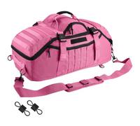 Hannibal Tactical Large Duffle Bag, 3-in-1 Tactical Backpack MOLLE Pack for Sports, Gym, Outdoor, Pink, L