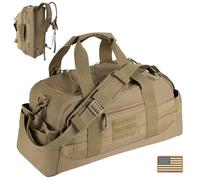 Hannibal Tactical Large Duffle Bag, Tactical Backpack MOLLE Pack for Sports/Gym/Outdoor, Coyote, 35L