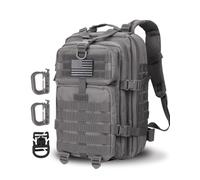 Hannibal Tactical Military Tactical Backpack Cooper Backpack Army Assault Pack 3 Days Bug Out Go Bag Trekking Hiking Backpack, 28L Grey, 28L