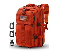 Hannibal Tactical Military Tactical Backpack, Orange, 12" x 20" x 13"