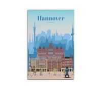Hannover Germany Vintage Travel Posters Canvas Painting Wall Art Decorative Picture Prints Modern Decor 20x30inch(50x75cm)