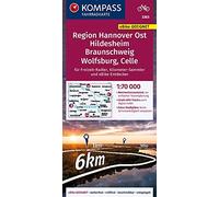 Hannover Ost / Hildesheim / Braunschweig / Wolfsburg / Celle + city map (3365): reiß- und wetterfest mit Extra Stadtplänen (Fahrradkarten)