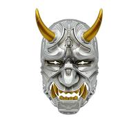 Hannya Japanese Mask, Hand-Painted Resin Evil Demon Samurai Oni Masks Cosplay Halloween Party