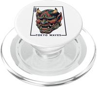 Hannya Oni Mask Devil Yokai Japanese Demon Oni Mask PopSockets PopGrip for MagSafe