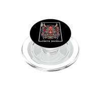 Hannya Oni Mask Devil Yokai Japanese Demon Tattoo Oni Mask PopSockets PopGrip for MagSafe