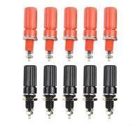 HanOaki 10PCS 4MM Banana Socket Binding Post Banana Electrical Connector Terminal