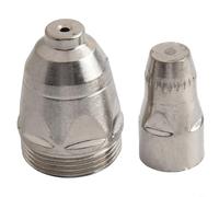 HanOaki 10Pcs P-80 Plasma Cutter Consumable Torch Kit Copper Nozzle Tip Electrode for P80 Plasma Cutting Torch High Quality Material Accessory Set(1.5mm)