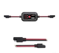 HanOaki 12V 10A MPPT Charge Controller | Waterproof LCD Unit with SAE Connection | Multi-Battery Support: for AGM, Gel, Flooded, Lithium | for Outdoor