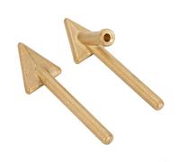 HanOaki 2PCS Gold Steel Tips for 80W Plastic Welders, Compatible with TPO, TEO, PP - Premium Auto Bumper Repair Tools