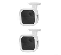 HanOaki 2pcs Waterproof Camera Housing for for blink 4 and for blink 3, Adjustable Stand with Weatherproof PVC Case, Outdoor Security Mount Bracket for Surveillance(white)