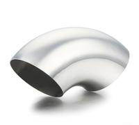 HanOaki 304 Stainless Steel Weldable Exhaust Elbow 90 Degree Bend Pipe Fitting for Car Exhaust Systems and Downpipes Available in 2 inch 2 5 inch 3 inch Diameters Polished Finish(2 inch)
