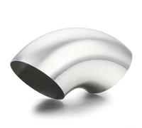 HanOaki 304 Stainless Steel Weldable Exhaust Elbow 90 Degree Bend Pipe Fitting for Car Exhaust Systems and Downpipes Available in 2 inch 2 5 inch 3 inch Diameters Polished Finish(3 inch)