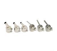 HanOaki 45 Degree Curved Welding Nozzle for 850 Series Hot Air Rework Station Stainless Steel Nozzle Multiple Easy Install Efficient CPU Side Heating 1pc(3mm)