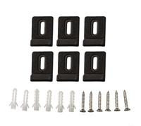 HanOaki 6 Packs Hanging Hardware Metal Mirror Clips Complete With Screws For Easy Wall Installation Of Various Display Items