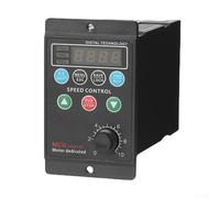 HanOaki 750W VFD Motor Controller AC220V, 1-Phase Input to 3-Phase Output Frequency Converter with 0-100Hz Adjustable Range and Overload Protection for Industrial Motor Control