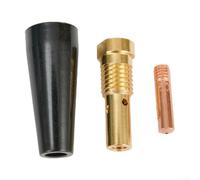 HanOaki 8PCS Gasless Nozzle Tips Flux-Cored Wire Feed Welder Accessories for FC90 K3493-1 Welding Torch Copper Conductive Tips with Protective Cover