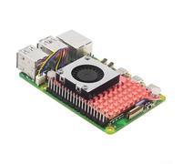 HanOaki Active Cooling Fan with Pure Copper Heatsink for Raspberry Pi 5 - PWM-Controlled Blower, 63x43mm Compact Design