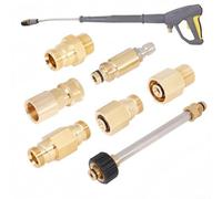 HanOaki All Copper for Quick Release Adapter for Karcher for K Series Pressure Washer Wand Connector High Pressure Hose Union Fitting(D)