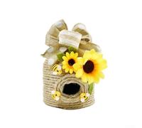 HanOaki Bee Hive Decor, 1 Pack Bee Rustic Decor Hive Natural Bee House Bee Theme Party Decor Spring Summer Rustic Farmhouse Kitchecn Table Decor(D)