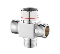 HanOaki Brass 3 Way Shower Diverter Valve for m22 Female Thread Brass(E-2)