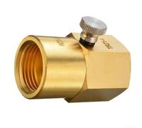HanOaki Brass TR21-4 to CGA320 Gas Cylinder Refill Adapter for SodaStream, Simple Home Use with Large US or Canada Cylinders, Efficient Bulk CO-2 Transfer, Gold