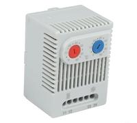 HanOaki Compact Mechanical Temperature Controller Thermoregulator Switch Thermostat for Heating Cooling Systems IP20 Rated Grey(ZR011)