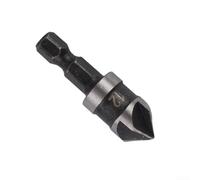 HanOaki Countersink Drill 12mm 16mm 19mm 5 Flutes Carbon Steel Chamfer for Woodworking Metal Drilling 1 4 Inch Hex Shank Single Piece(12mm)