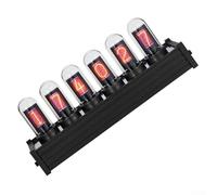 HanOaki DIY Nixie Tube Clock Kit | Large IPS Display with USB Control & RGB LEDs | Retro Punk Modes for Customization | Home Office Desk Decor & Tech Art