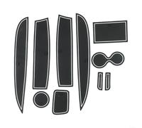 HanOaki Door Groove Nonslip Pad Mats For Clio 4, Perfect Fit For Cup Holder And Center Console Spaces(Red)