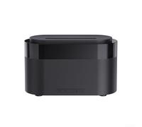 HanOaki Flame Aromatherapy Diffuser, For Home 3 In 1 Humidifier With Led Clock And Mood Light(Black)