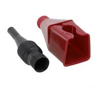 HanOaki Flexible Snap Funnel for Oil Drain Reusable ABS Fluid Transfer Tool with Wide Spout for Cars Trucks Motorcycles ATVs(Red)