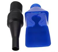 HanOaki Flexible Snap Funnel for Oil Drain Reusable ABS Fluid Transfer Tool with Wide Spout for Cars Trucks Motorcycles ATVs(Blue)
