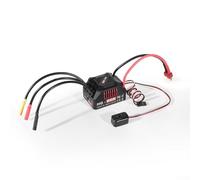 HanOaki HG-80A 80A Sensorless Brushless ESC Waterproof Dustproof Design with Adjustable Brake and Throttle Settings for 1/10 Scale RC Buggy Truck On-Road Off-Road Models(C)