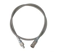 HanOaki High Pressure 4500 PSI Stainless Steel Air Fill Station Hose 36 Inch Whip Extension with Quick Disconnect Male Female Sockets 8mm 1/8 NPT Thread