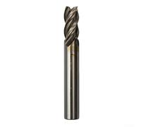 HanOaki HSS CNC 4 Flute Straight Shank End Mill Cutter High-Speed Milling Drill Bit 4/6/8/10/12mm for Copper Aluminum Steel Machining(10mm)