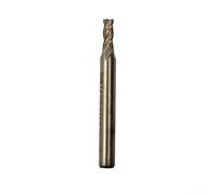 HanOaki HSS CNC 4 Flute Straight Shank End Mill Cutter High-Speed Milling Drill Bit 4/6/8/10/12mm for Copper Aluminum Steel Machining(4mm)