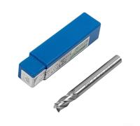 HanOaki HSS CNC 4 Flute Straight Shank End Mill Cutter High-Speed Milling Drill Bit 4/6/8/10/12mm for Copper Aluminum Steel Machining(6mm)