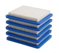 HanOaki Lawn Mower Air Filter 5-Pack | Compatible with 491588 399959 119-1909 | ABS Housing with Metal Mesh, 13.2x11.3x2 cm