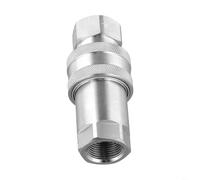 HanOaki NPT Female Thread 1/4 3/8 1/2 3/4 Quick Release Fitting Carbon Steel ISO A Hydraulic Coupling Connector for Industrial Machinery and Agricultural Applications(NPT-3/4)