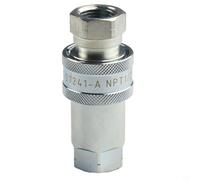 HanOaki NPT Female Thread 1/4 3/8 1/2 3/4 Quick Release Fitting Carbon Steel ISO A Hydraulic Coupling Connector for Industrial Machinery and Agricultural Applications(NPT-1/2)