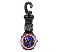 HanOaki Outdoor Sport Watch, Electronic Time Recorder Featuring Alarm, Countdown/Timer, Calendar, and Direction Finder, for Climbing, Trekking, Hiking(Red)