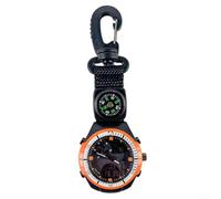 HanOaki Outdoor Sport Watch, Electronic Time Recorder Featuring Alarm, Countdown/Timer, Calendar, and Direction Finder, for Climbing, Trekking, Hiking(Orange)