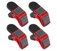 HanOaki Paint Brush Holder Clips 4PCS Red Plastic Tool for Painters and Carpenters to Suspend Brushes Open Cans Secure Tarps DIY Home Improvement Workshop Organization Easy Install Compact 3.2cm Size