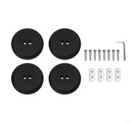 HanOaki - Protective pads for Porsche Boxster for Cayman for Corvette Aluminum CNC machined adapters to prevent damage to the bottom during repair (Black)