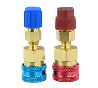 HanOaki Quick Coupler, R1234-yf to R134-a Adapter with High Low Side Connector, Conversion Kit for AC Charging and Refrigerant-System Hose Fitting