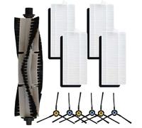 HanOaki Replacement Side Brush and Filter Kit Compatible with A20 T20S V3x PVCR 3600 G2 Main Brush Accessory Set for Robot Vacuum Cleaners