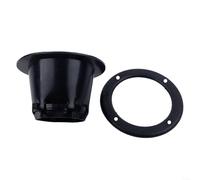 HanOaki Rugged Black Vinyl Marine Transom Boat Cable Boot Water Oil Resistant Flexible Installation Four Mounting Holes Diameter Fits Steering Cable Protection Boat Accessory